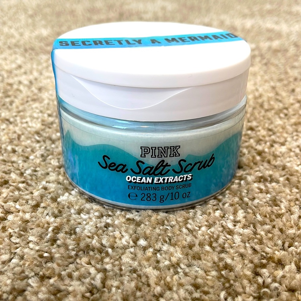 PINK sea salt scrub 10oz